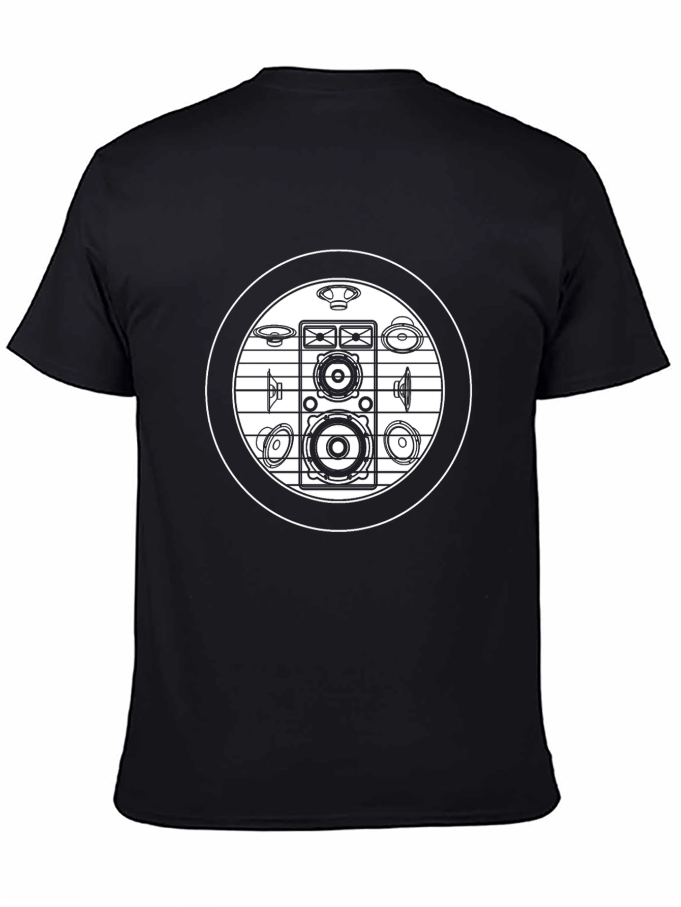 Speaker Graphic Black T-Shirt