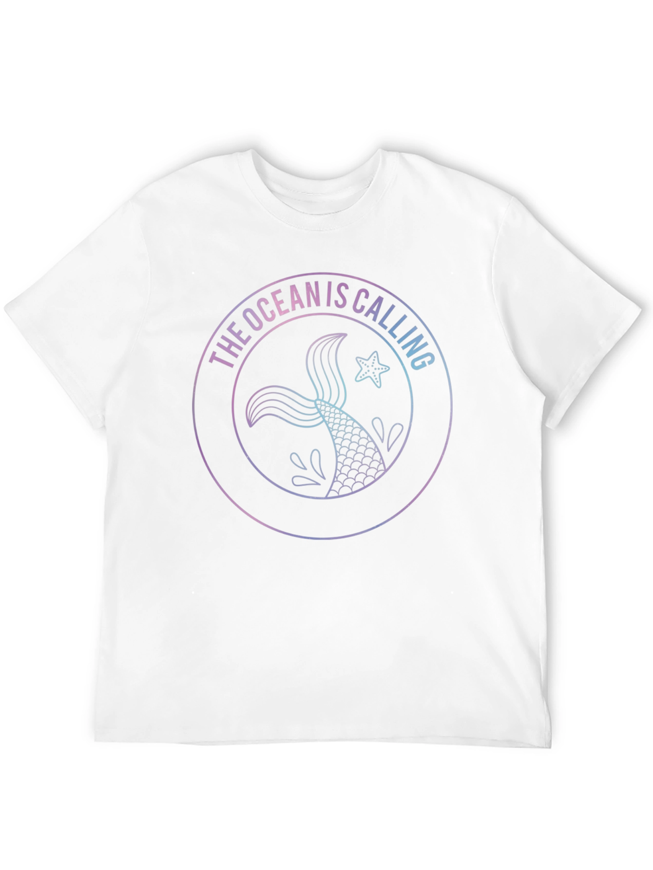 Ocean Is Calling Black Graphic Tee