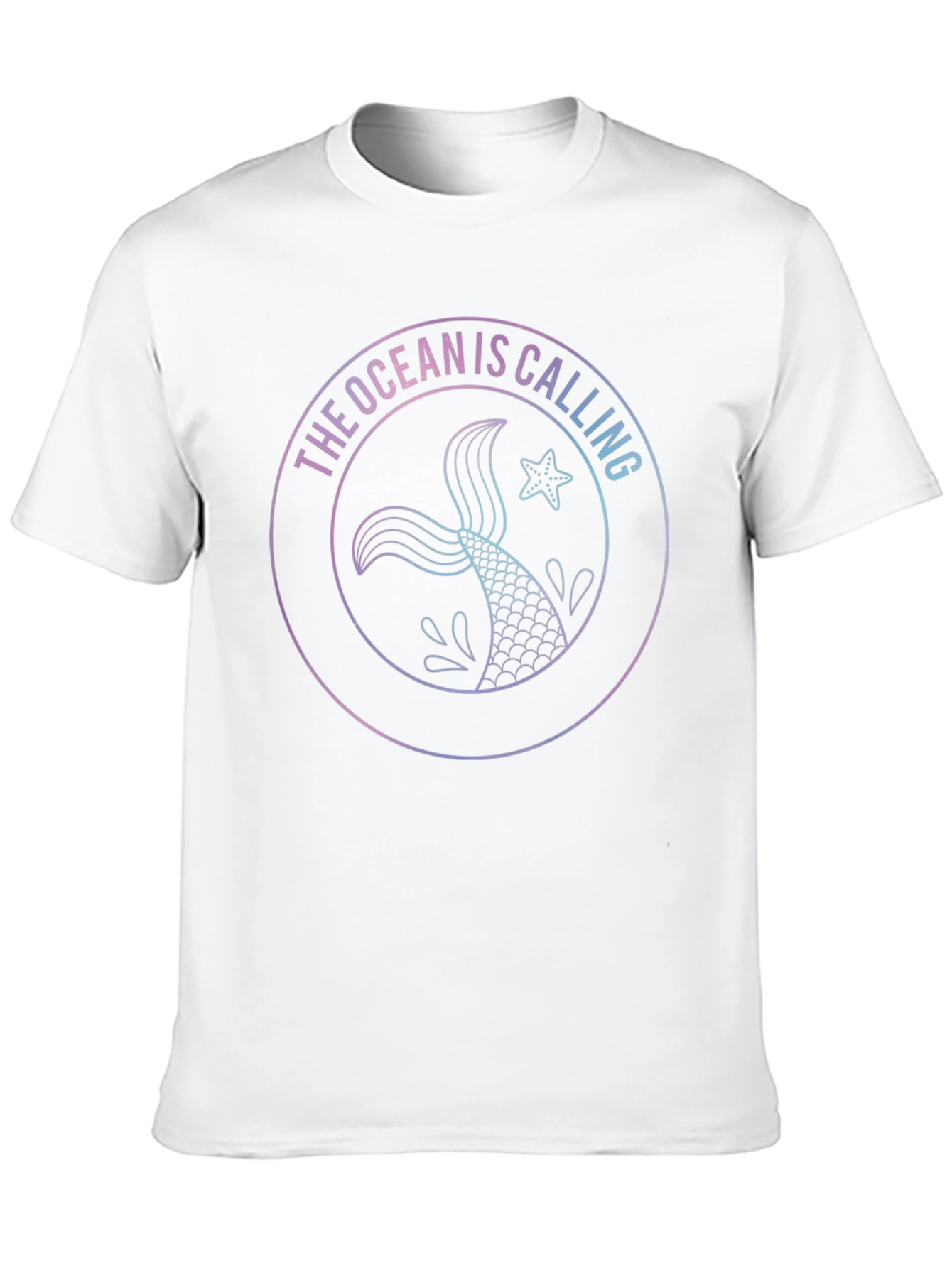 Ocean Is Calling Black Graphic Tee