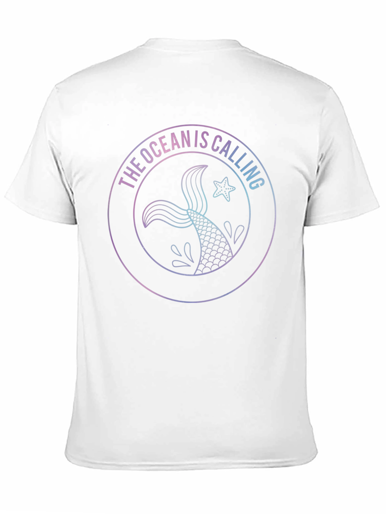 Ocean Is Calling Black Graphic Tee