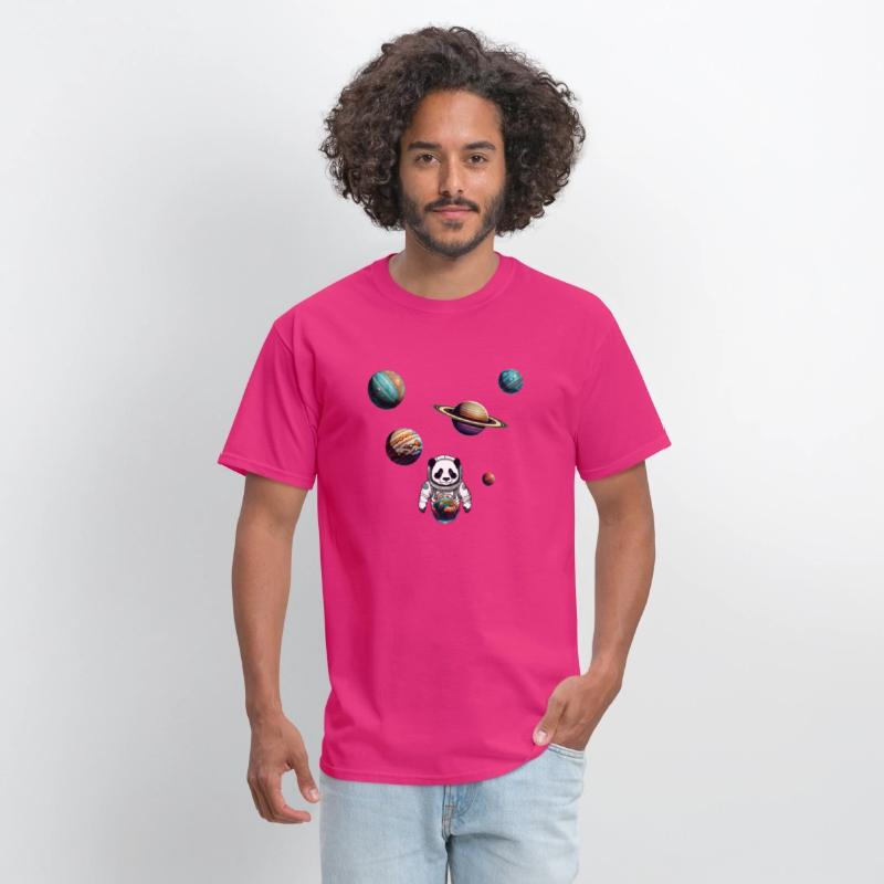 Panda Astronaut Explores The Planets Colour