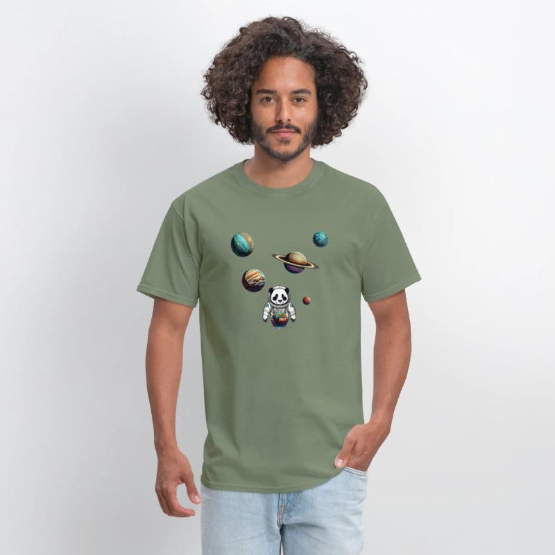 Panda Astronaut Explores The Planets Colour