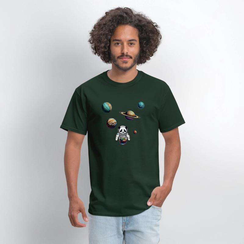 Panda Astronaut Explores The Planets Colour