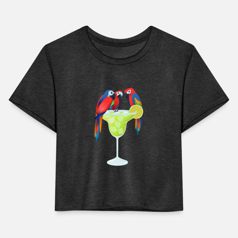 Parrots Bird Drinking Margarita