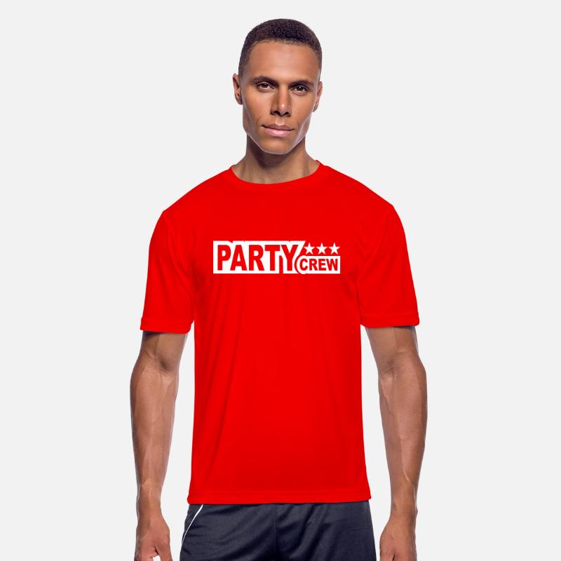 Party Crew Team Fun Friends Group Member Text Logo