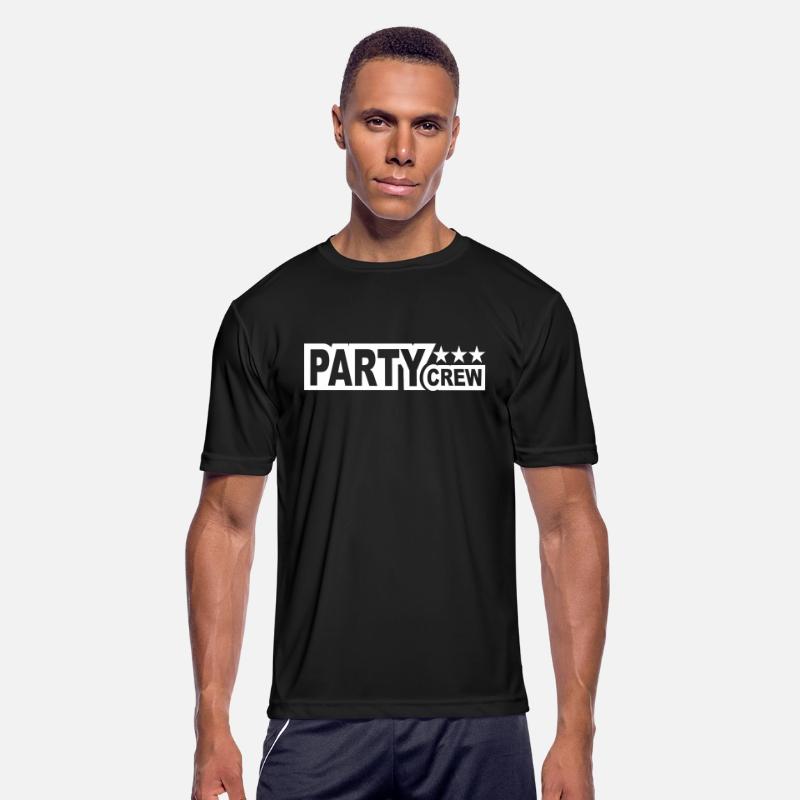 Party Crew Team Fun Friends Group Member Text Logo