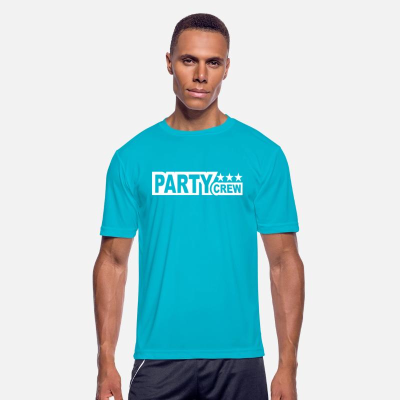 Party Crew Team Fun Friends Group Member Text Logo