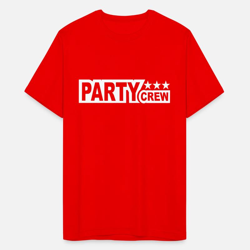 Party Crew Team Fun Friends Group Member Text Logo