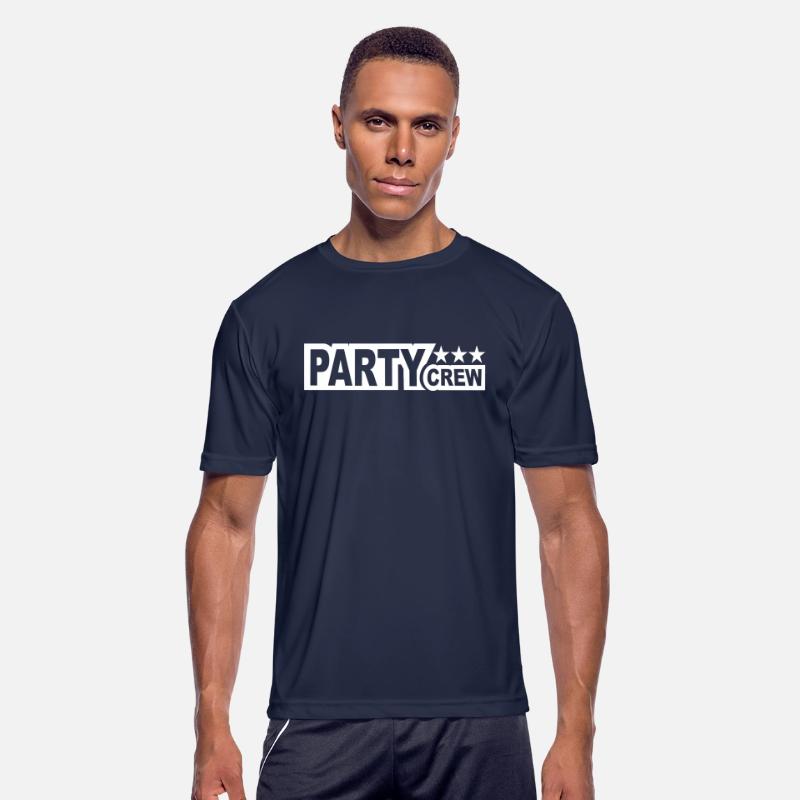 Party Crew Team Fun Friends Group Member Text Logo