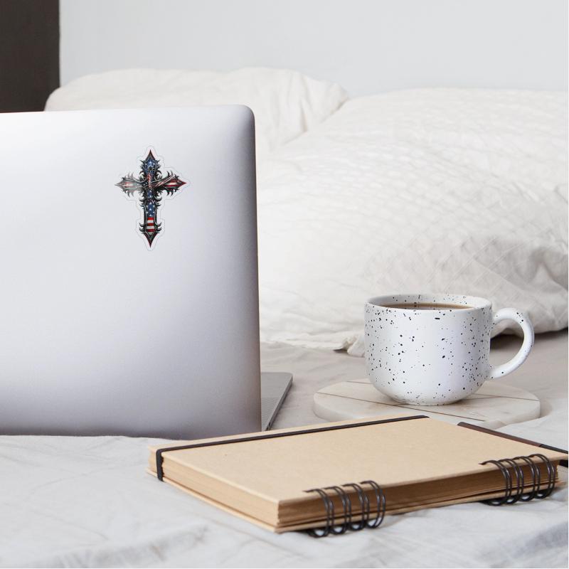 Patriotic Cross American Flag Faith