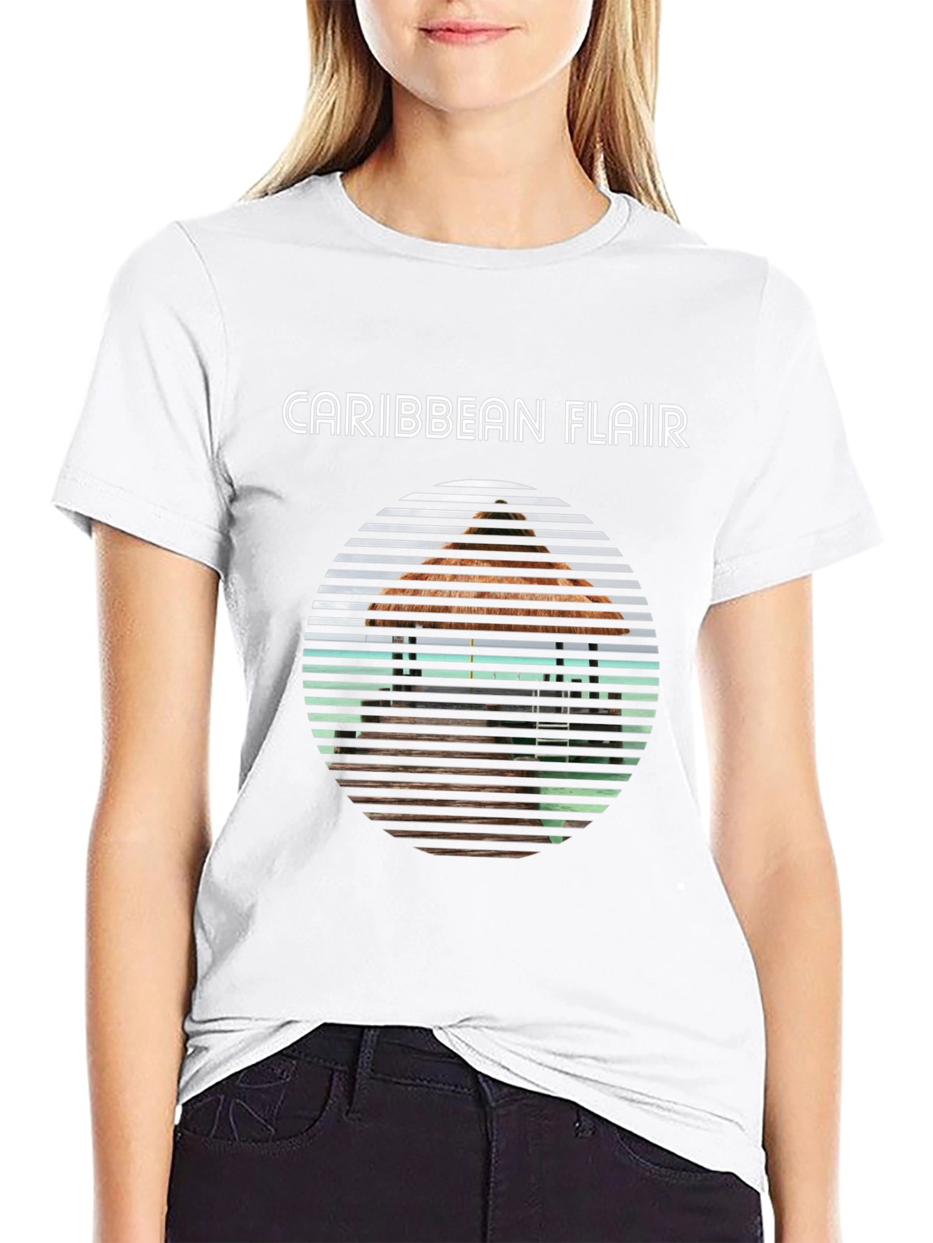 Caribbean Flair Graphic T-Shirt
