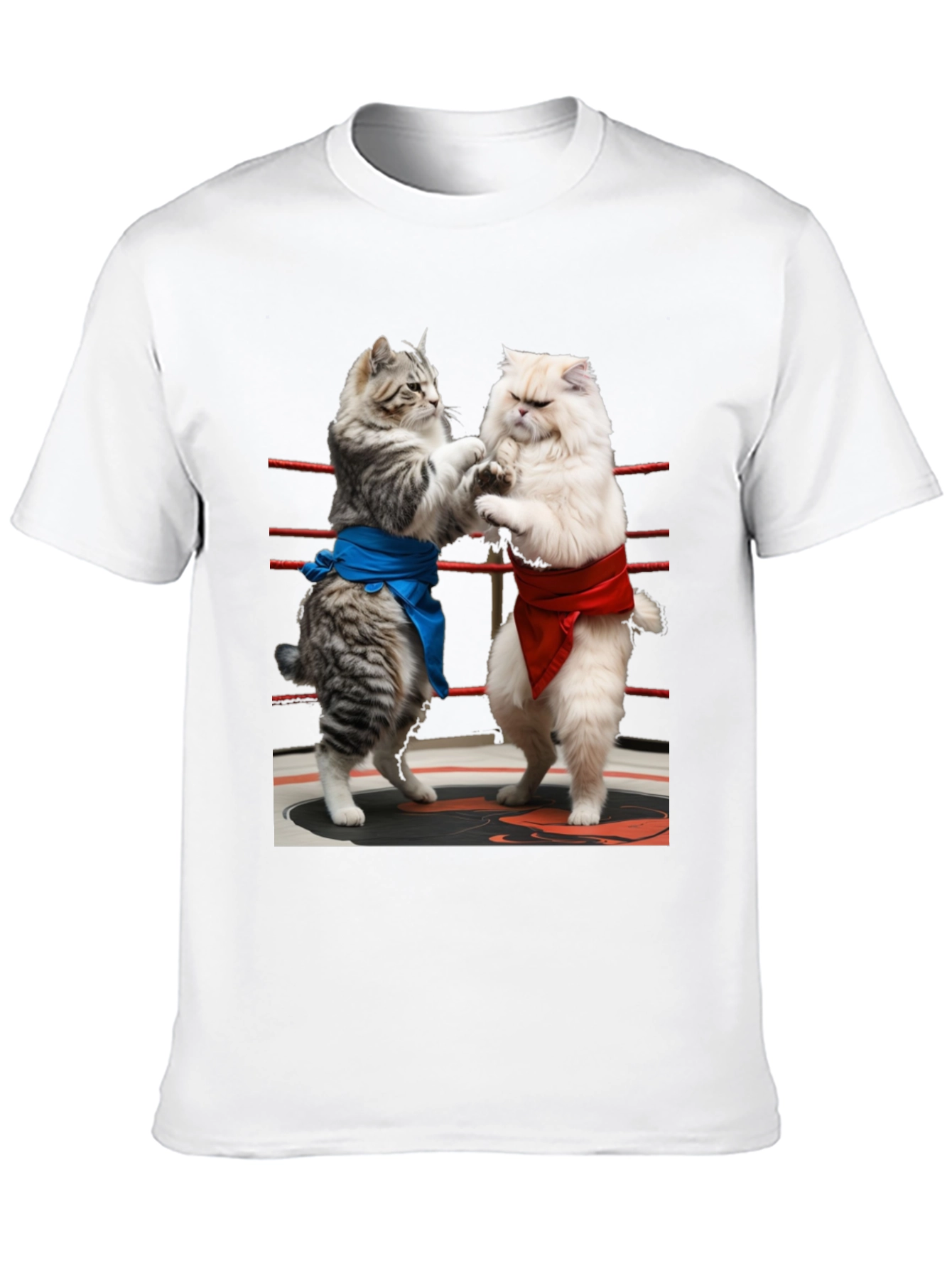 Sumo Cats T-Shirt - Funny Kitten Wrestling Tee