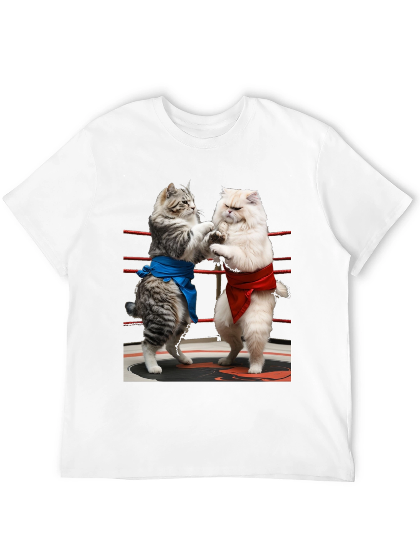 Sumo Cats T-Shirt - Funny Kitten Wrestling Tee