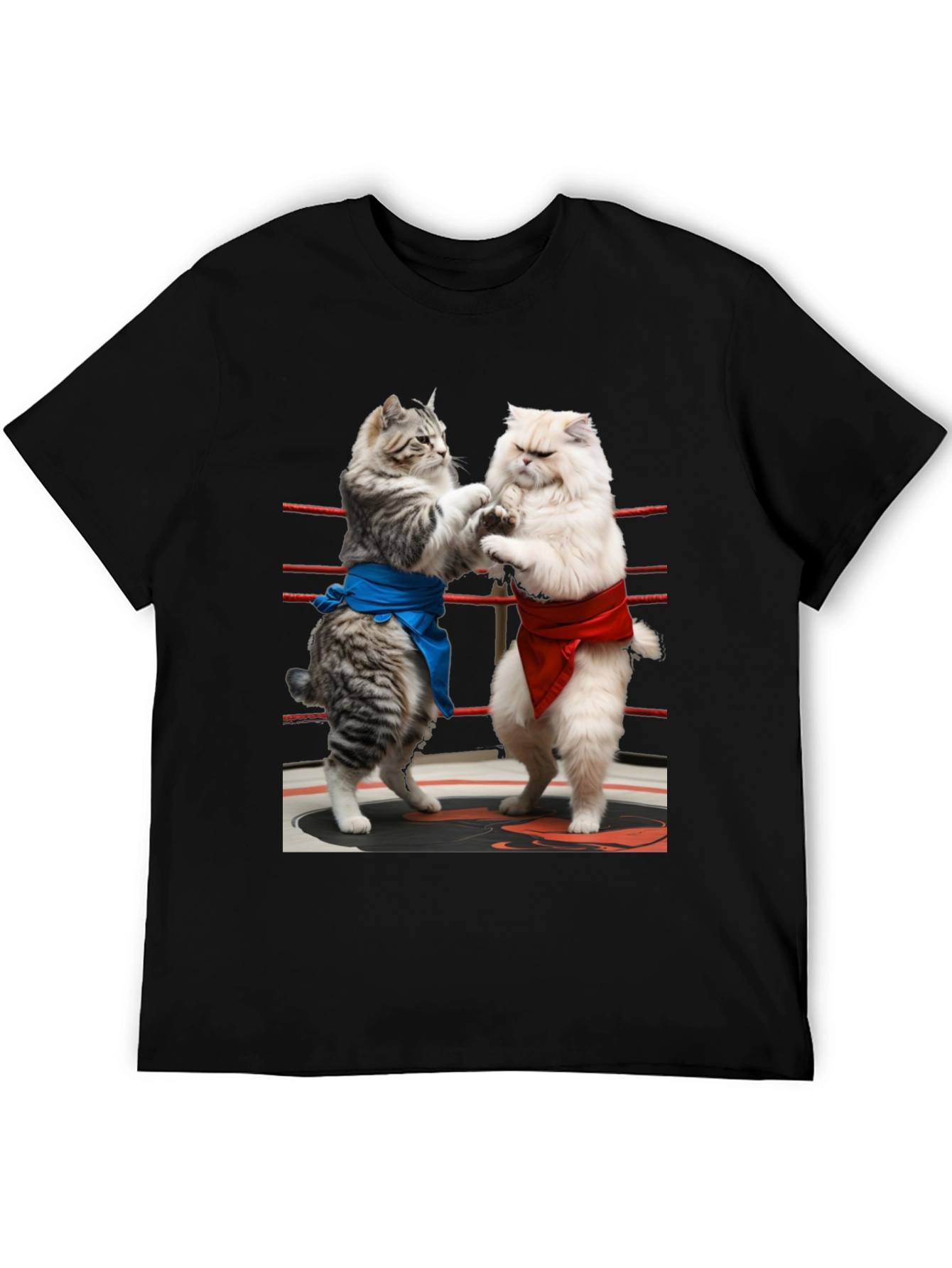 Sumo Cats T-Shirt - Funny Kitten Wrestling Tee