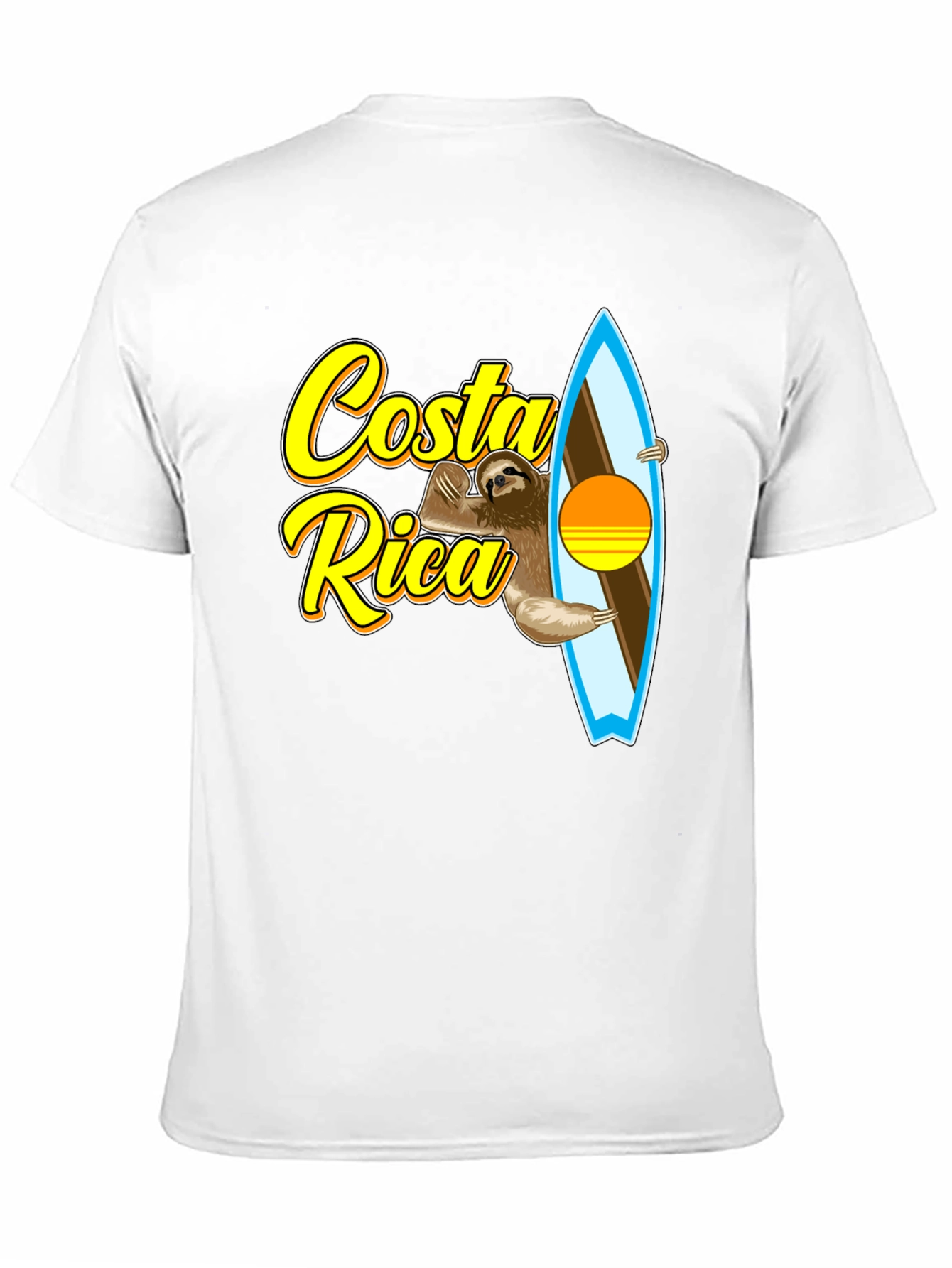 Costa Rica Sloth Surfing T-Shirt