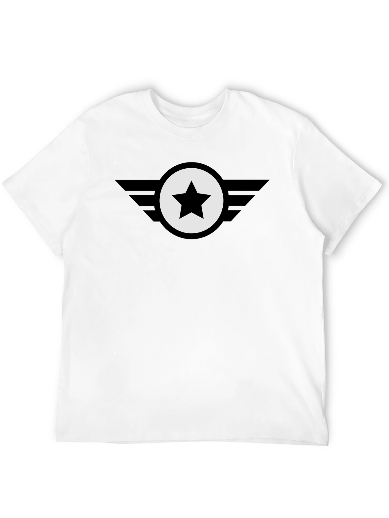 Black Star Emblem Tee - Classic Cool