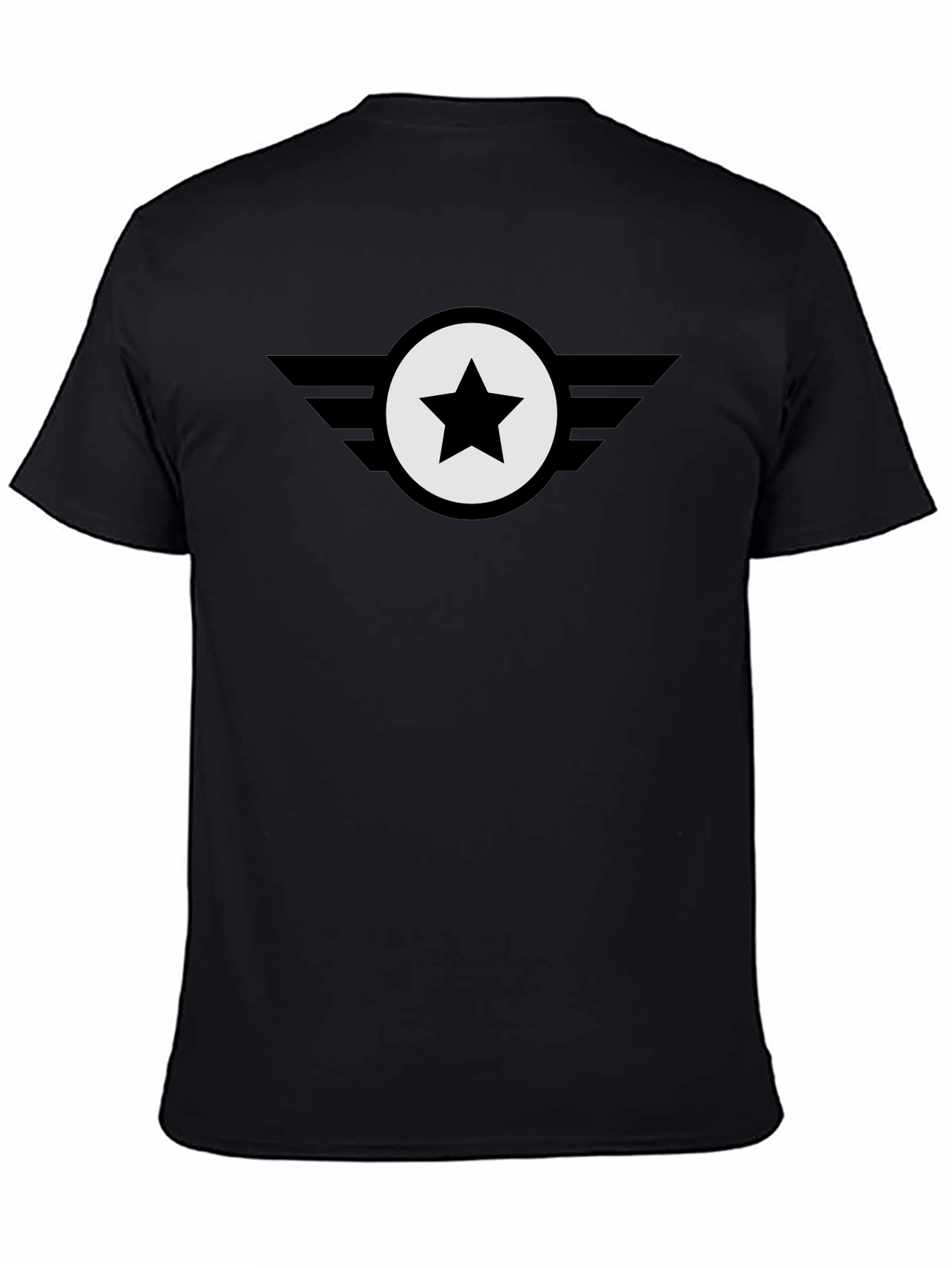 Black Star Emblem Tee - Classic Cool