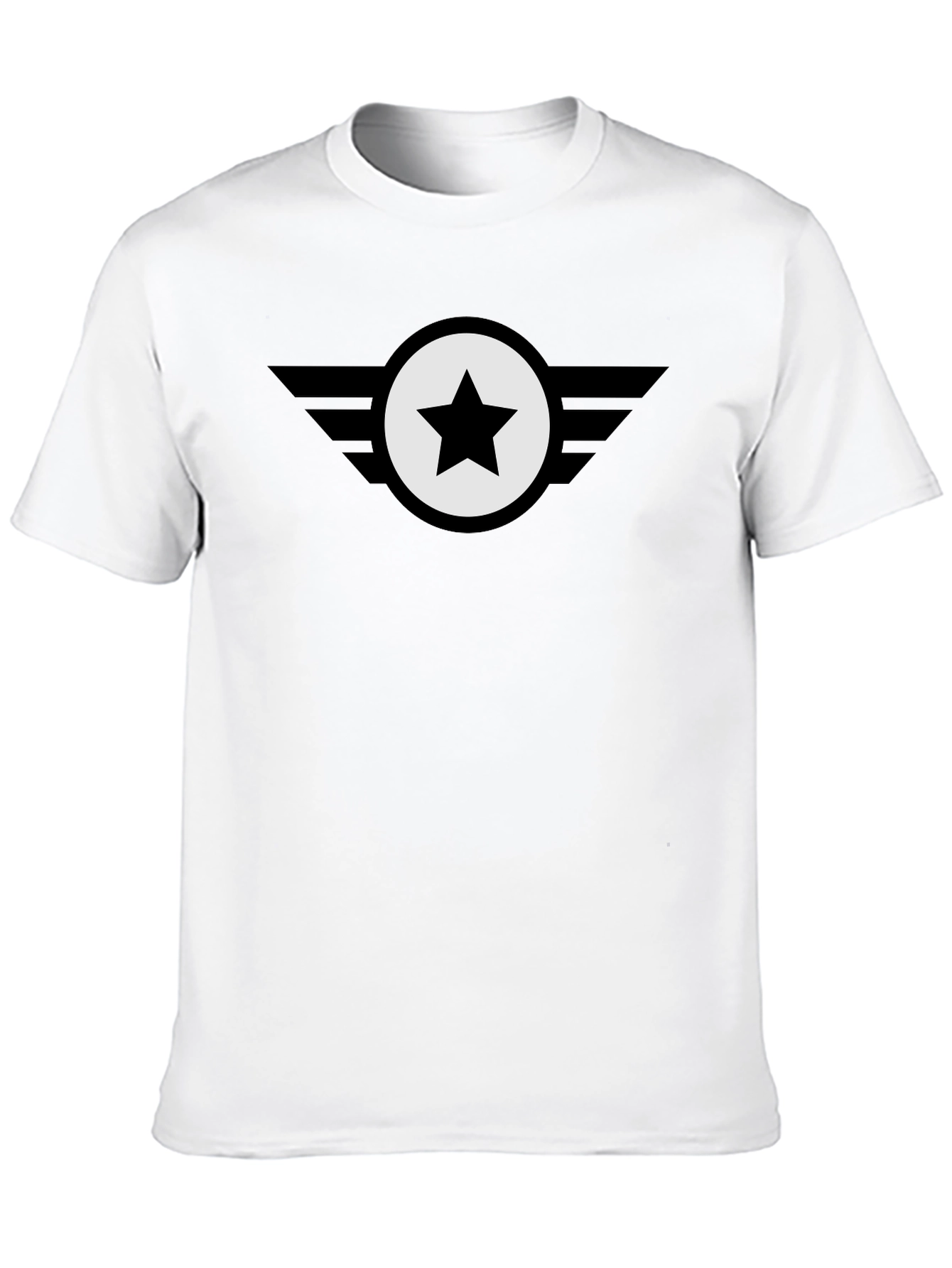 Black Star Emblem Tee - Classic Cool