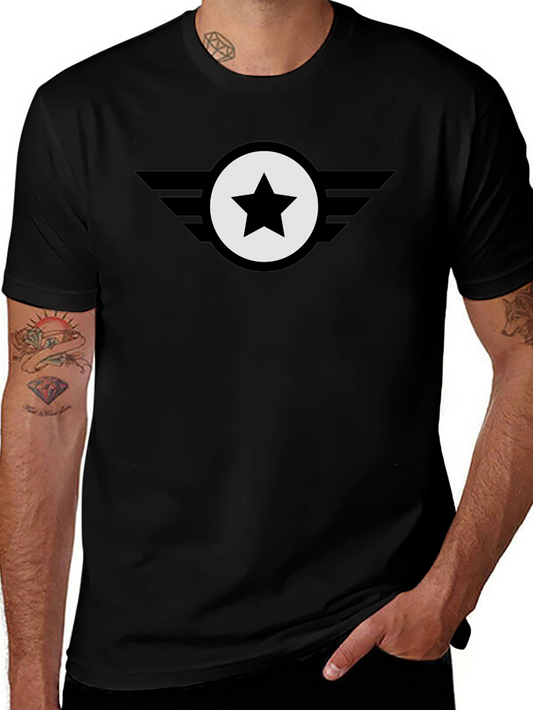 Black Star Emblem Tee - Classic Cool