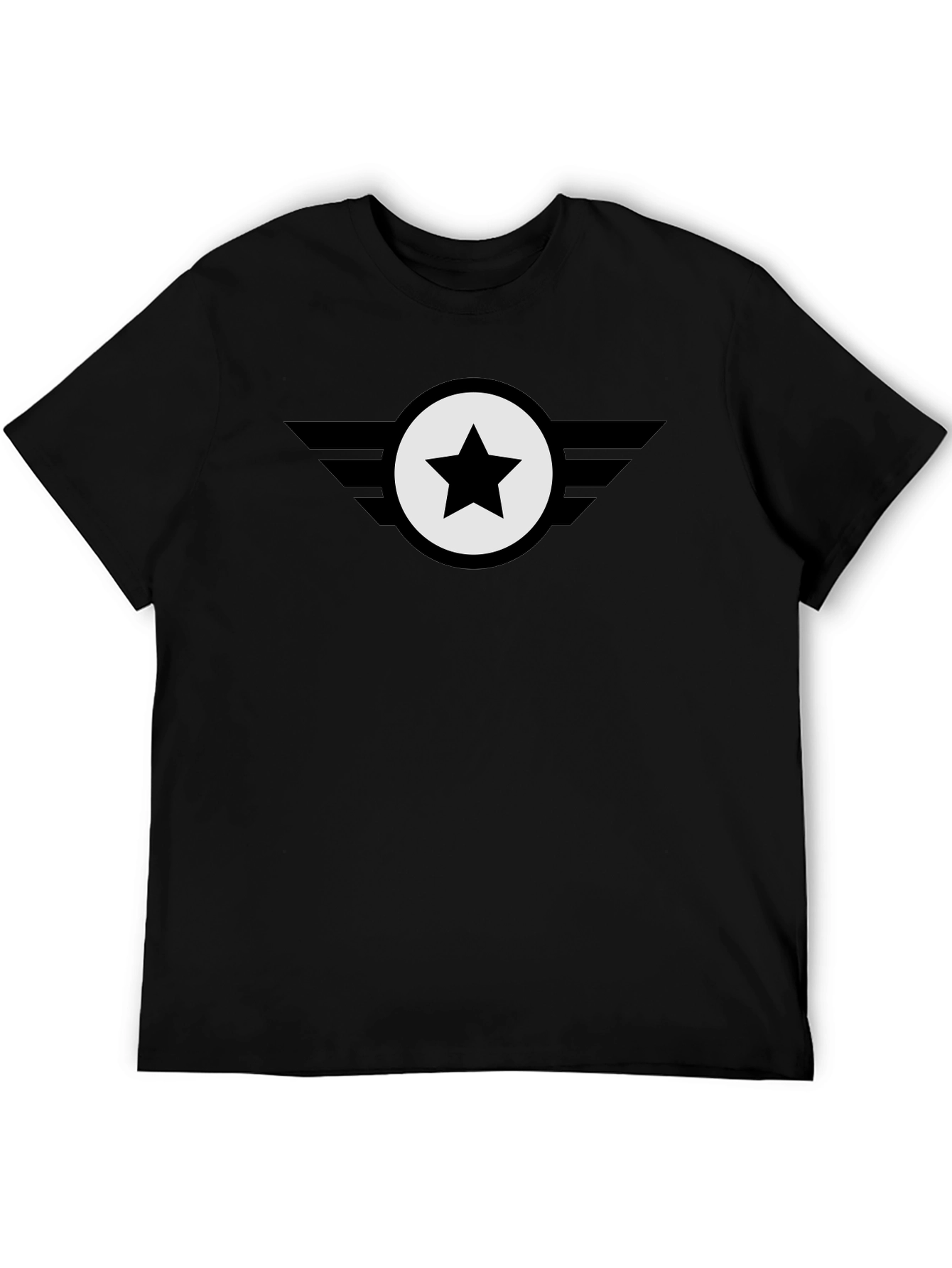 Black Star Emblem Tee - Classic Cool