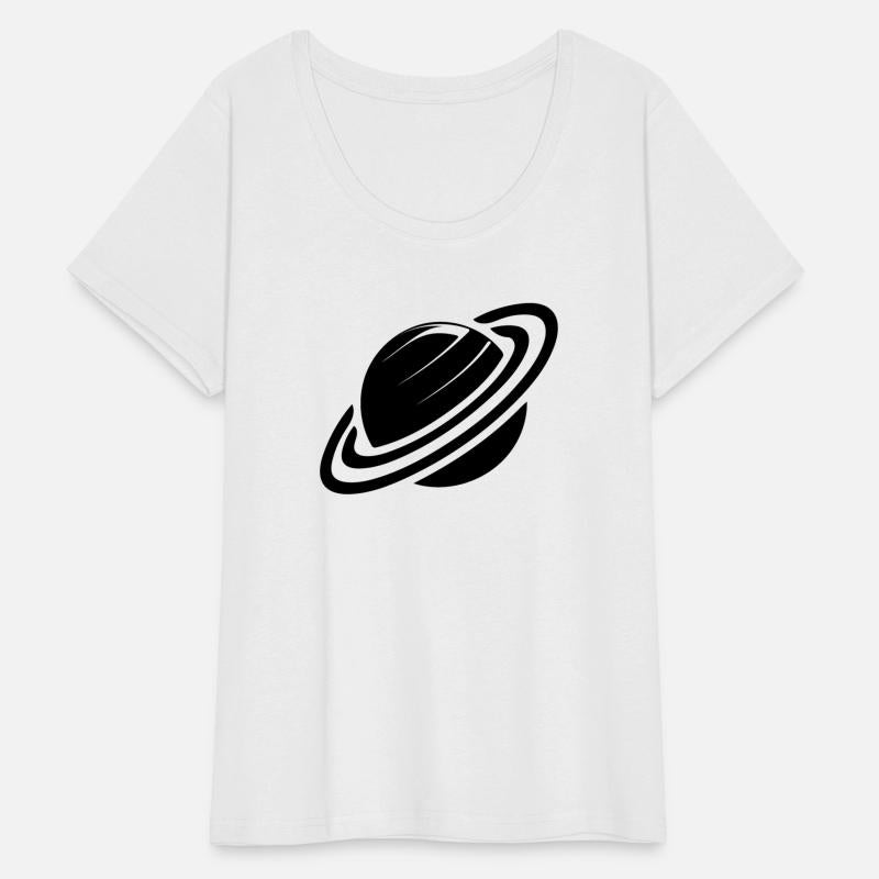 Planet Saturn With Rings In The Solar System