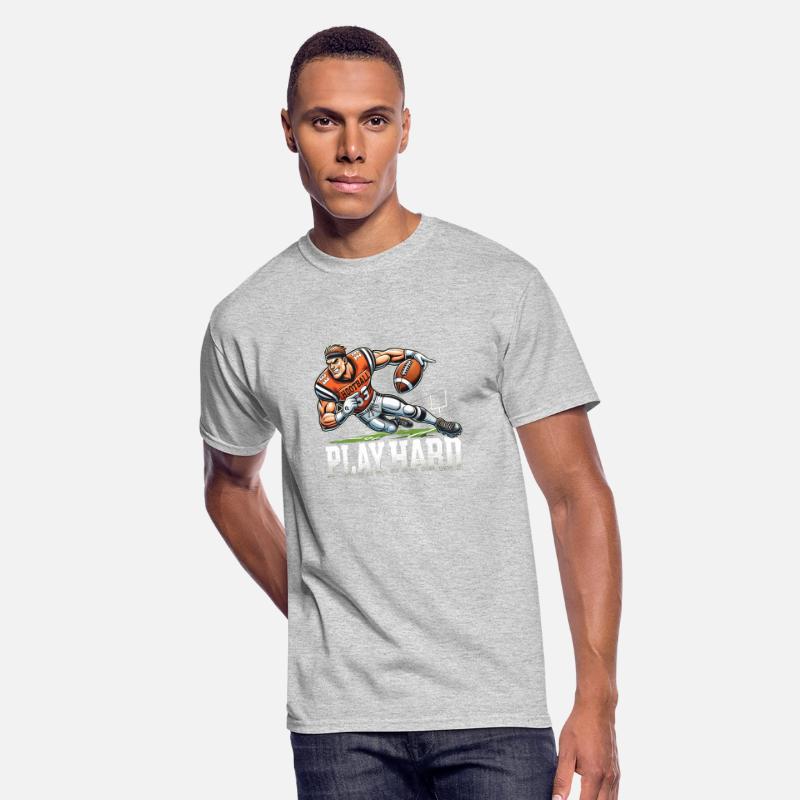 Play Hard Football Player Illustration