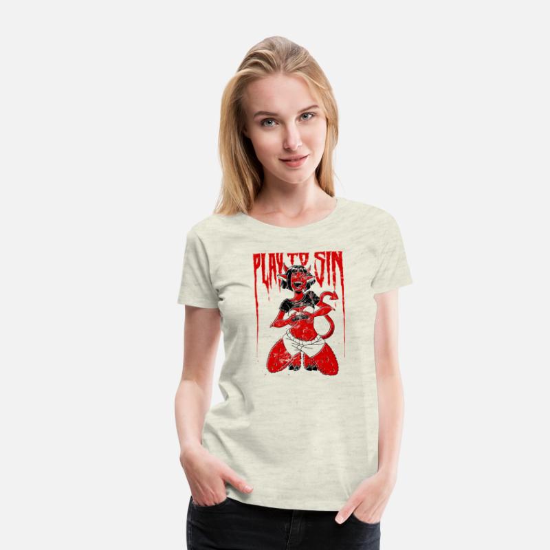 Play to Sin Gamer Sexy Red Cartoon Devil Girl