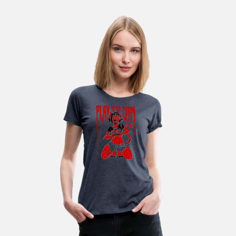 Play to Sin Gamer Sexy Red Cartoon Devil Girl