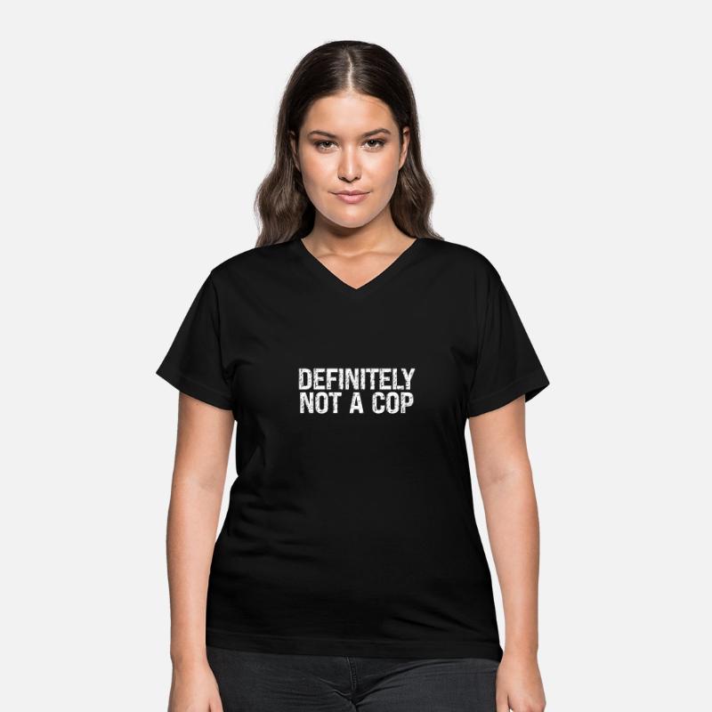 Playful "Definitely Not a Cop" Vintage Distressed