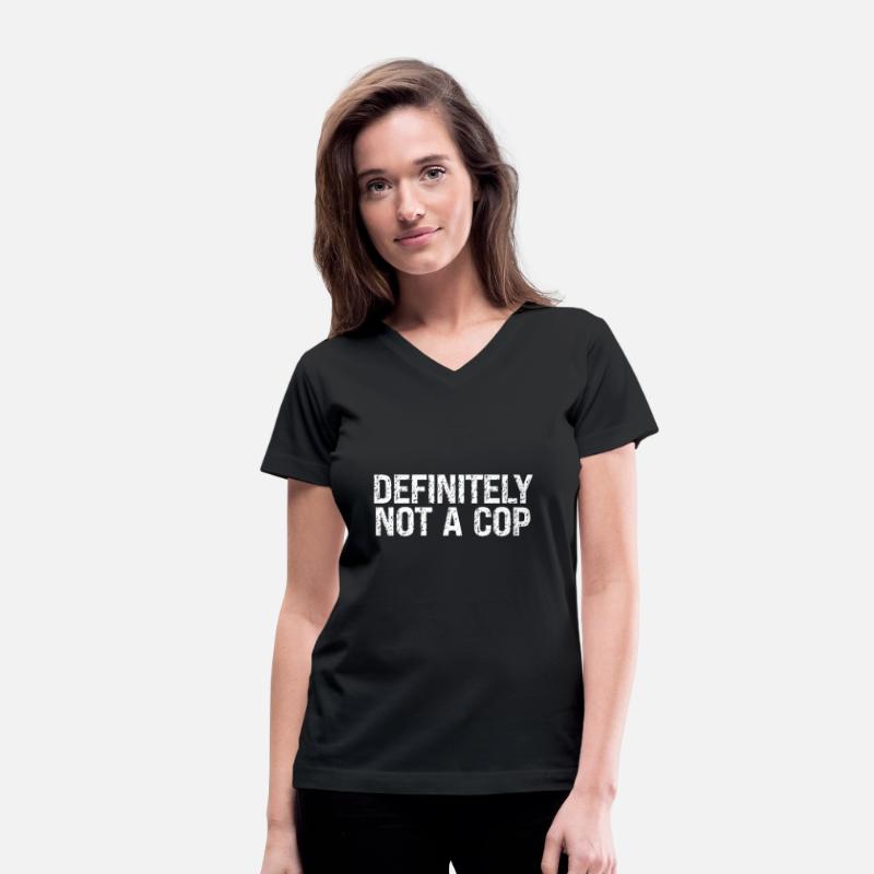 Playful "Definitely Not a Cop" Vintage Distressed