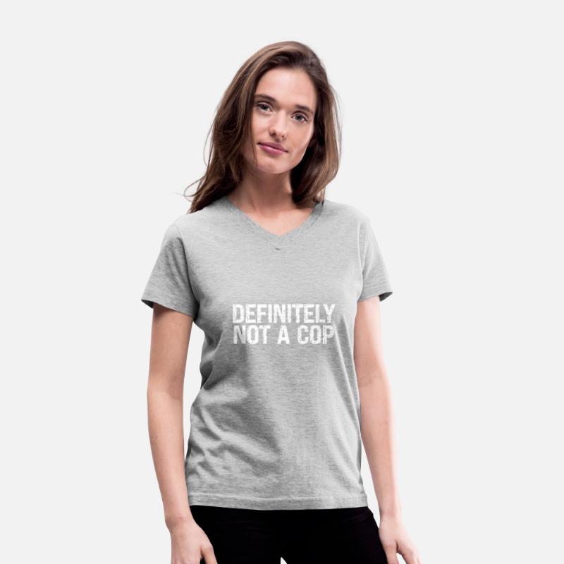 Playful "Definitely Not a Cop" Vintage Distressed