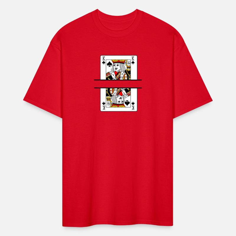 Playing card spades king with banner space