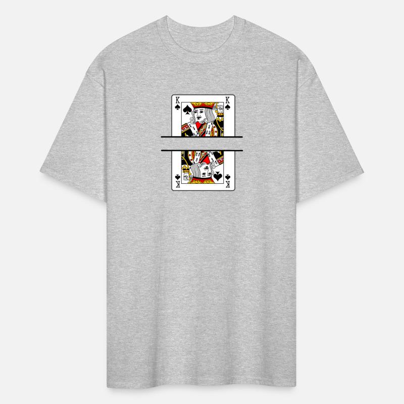 Playing card spades king with banner space