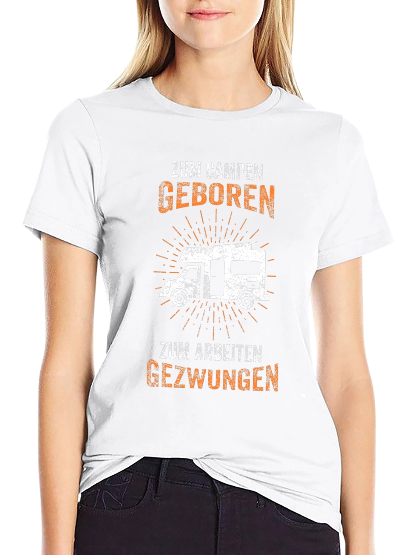 Zum Campen Geboren Graphic Tee