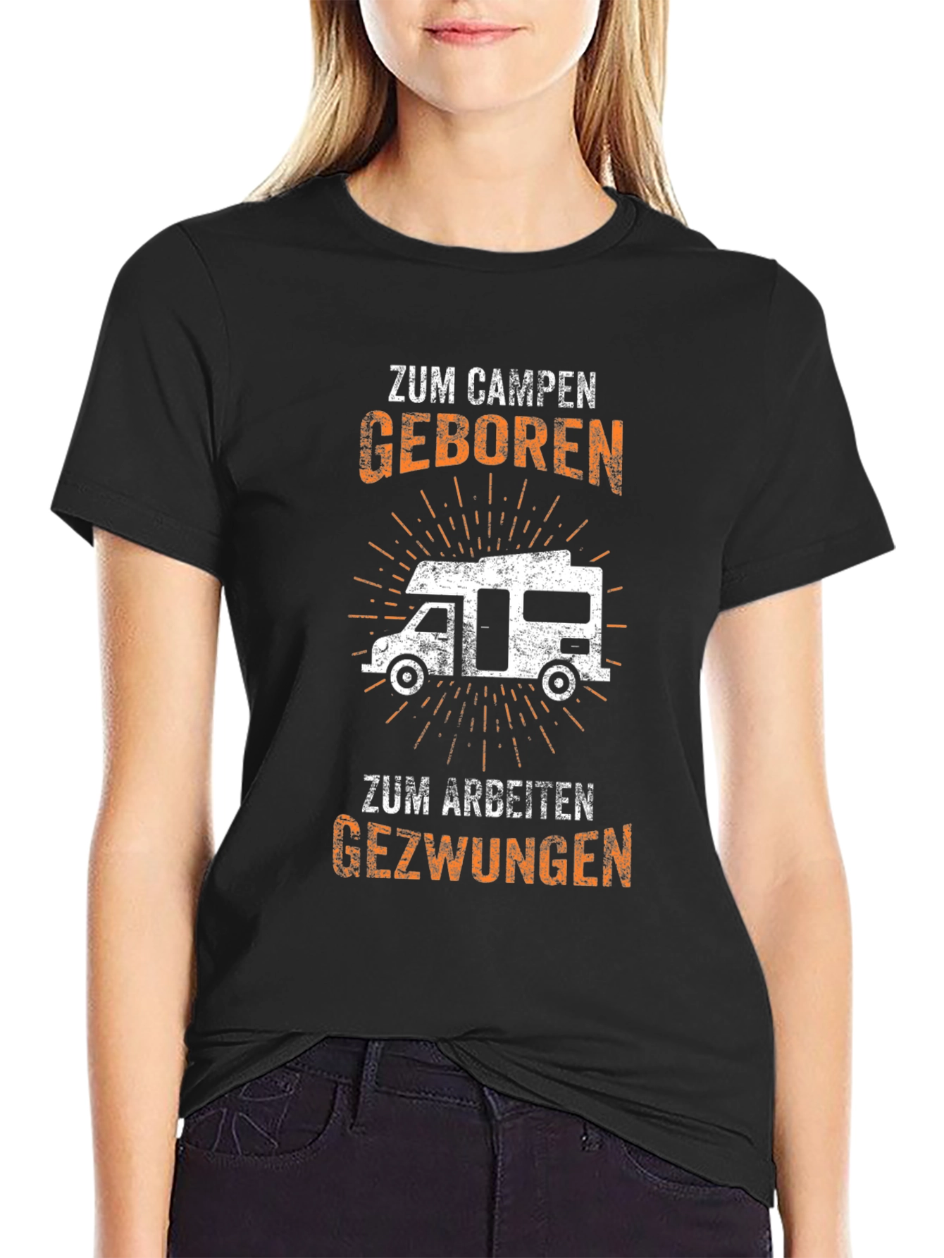 Zum Campen Geboren Graphic Tee