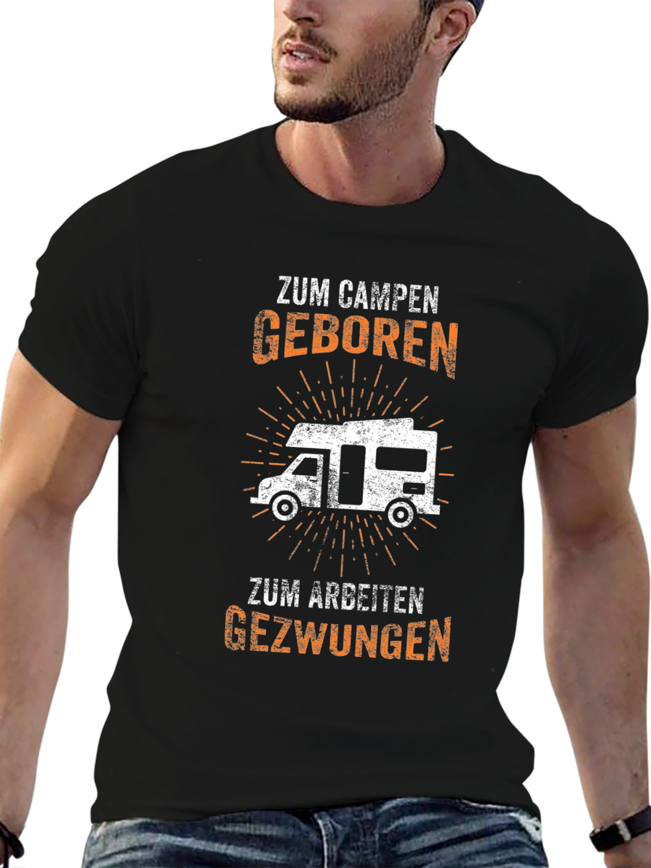 Zum Campen Geboren Graphic Tee
