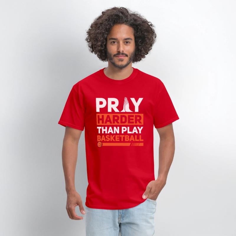 Pray Harder Than Play Basketball Sports Christian