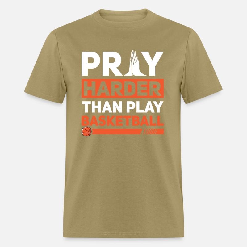 Pray Harder Than Play Basketball Sports Christian