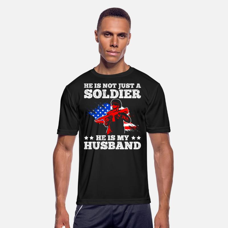 Proud Wife soldier Husband Stars and Stripes USA