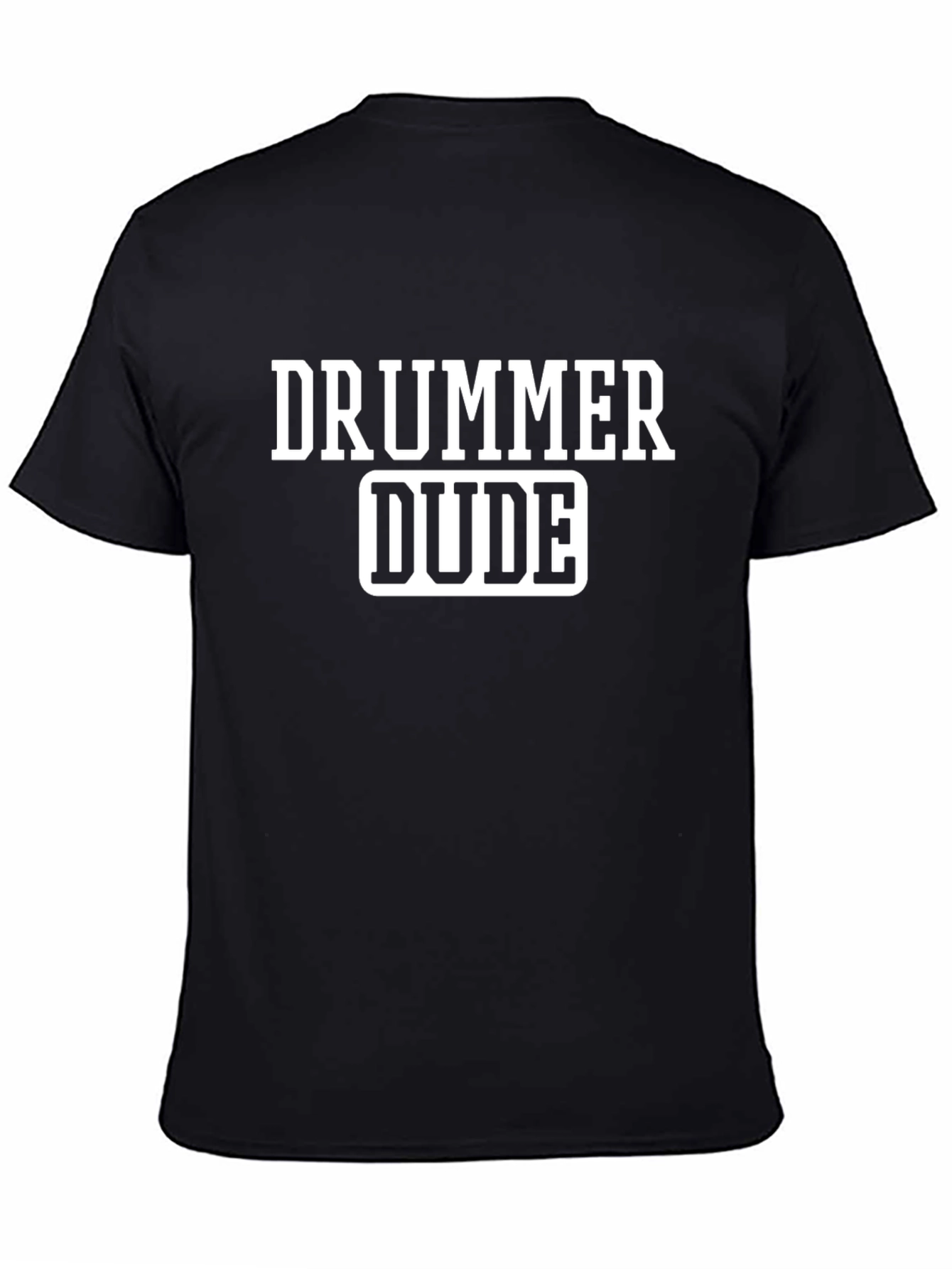 Drummer Dude Black T-Shirt