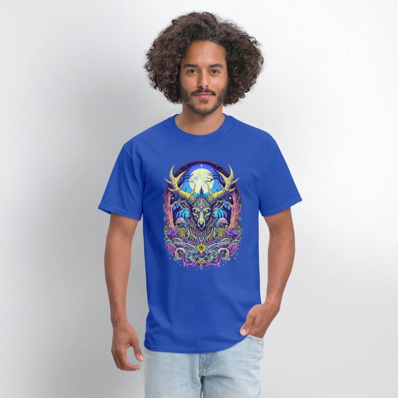 Psychedelic Forest Deer – Mystic Spirit Animal Art