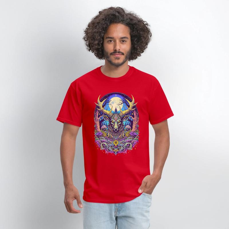 Psychedelic Forest Deer – Mystic Spirit Animal Art