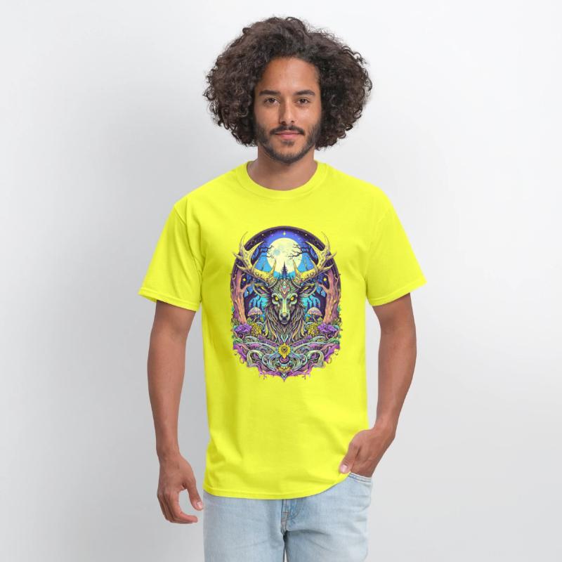 Psychedelic Forest Deer – Mystic Spirit Animal Art