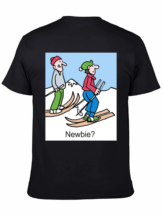 Ski Newbie Cartoon Graphic Tee