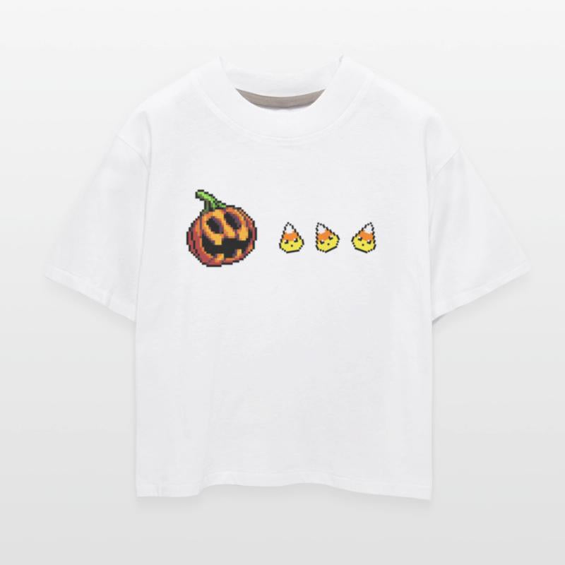 Pumpkin Lantern Eating Candy Halloween