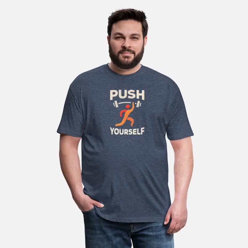 "Push Yourself" Motivational T-Shirt – Strength De