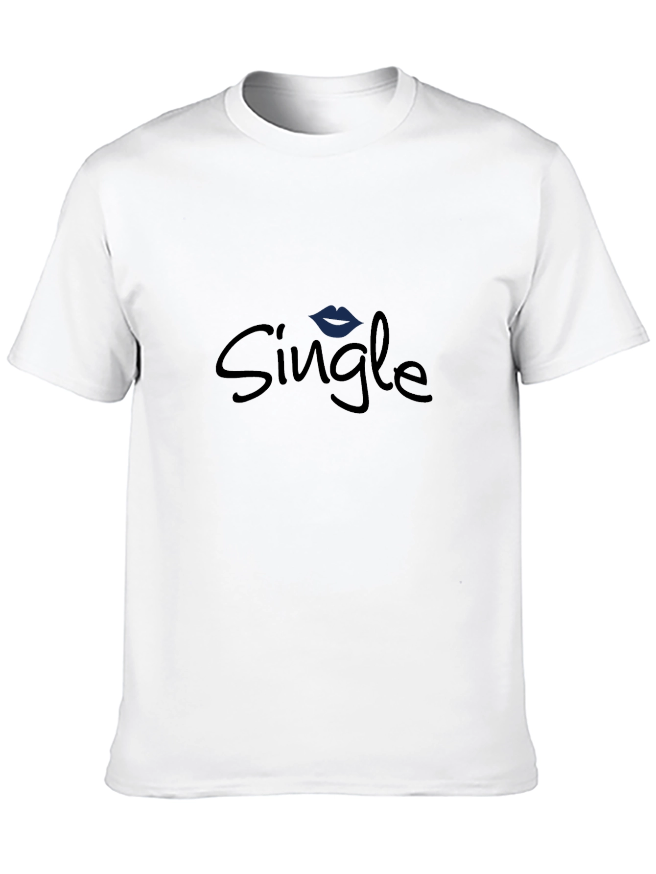 Single Lips Graphic Black Tee