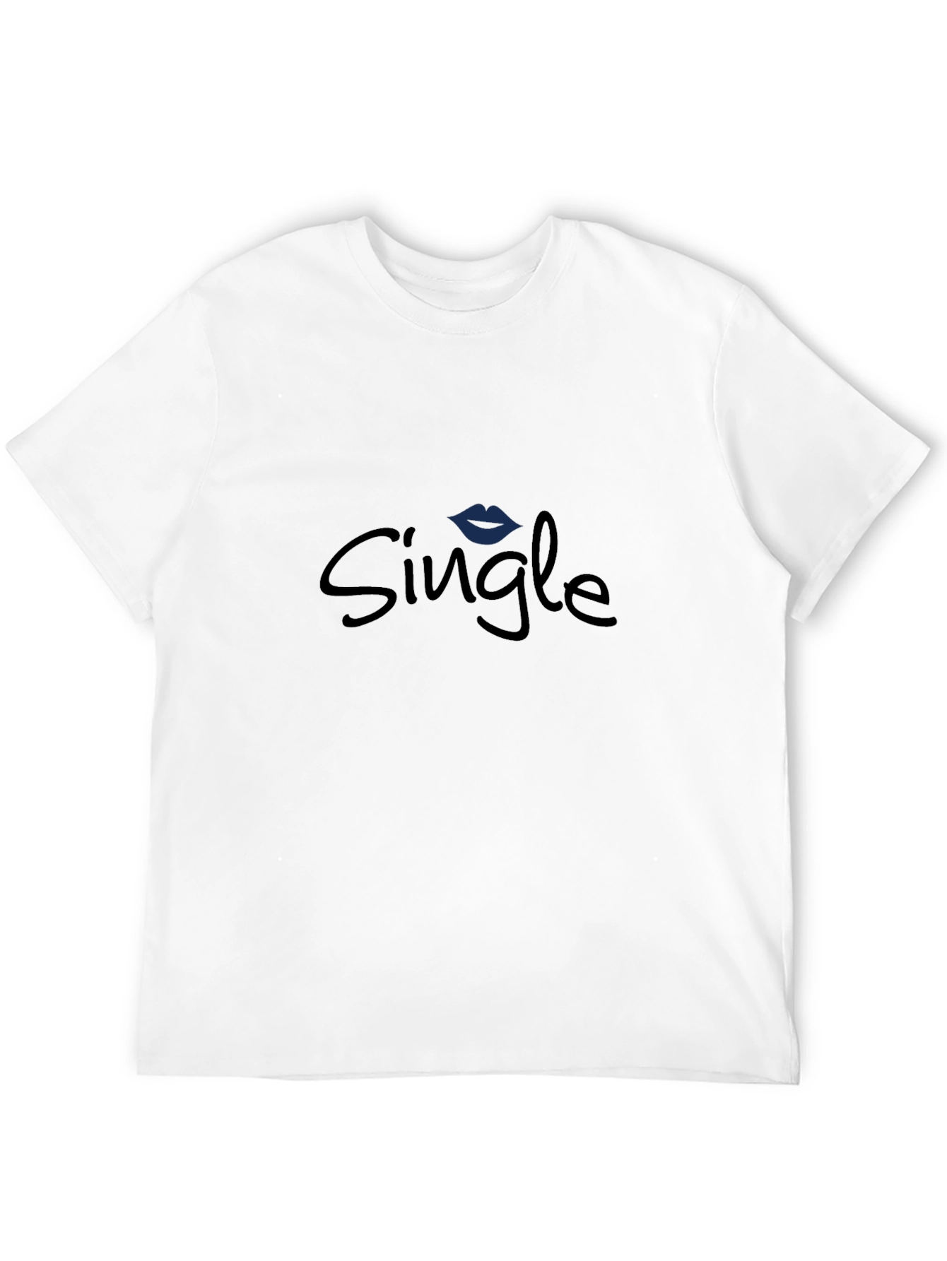 Single Lips Graphic Black Tee