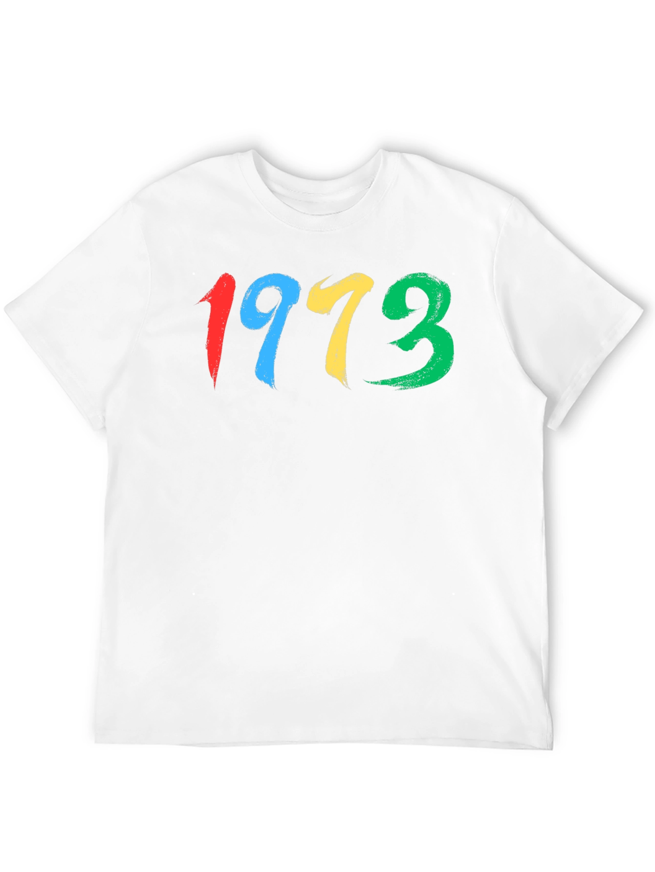 1973 Brush Stroke Graphic Tee - Retro Cool