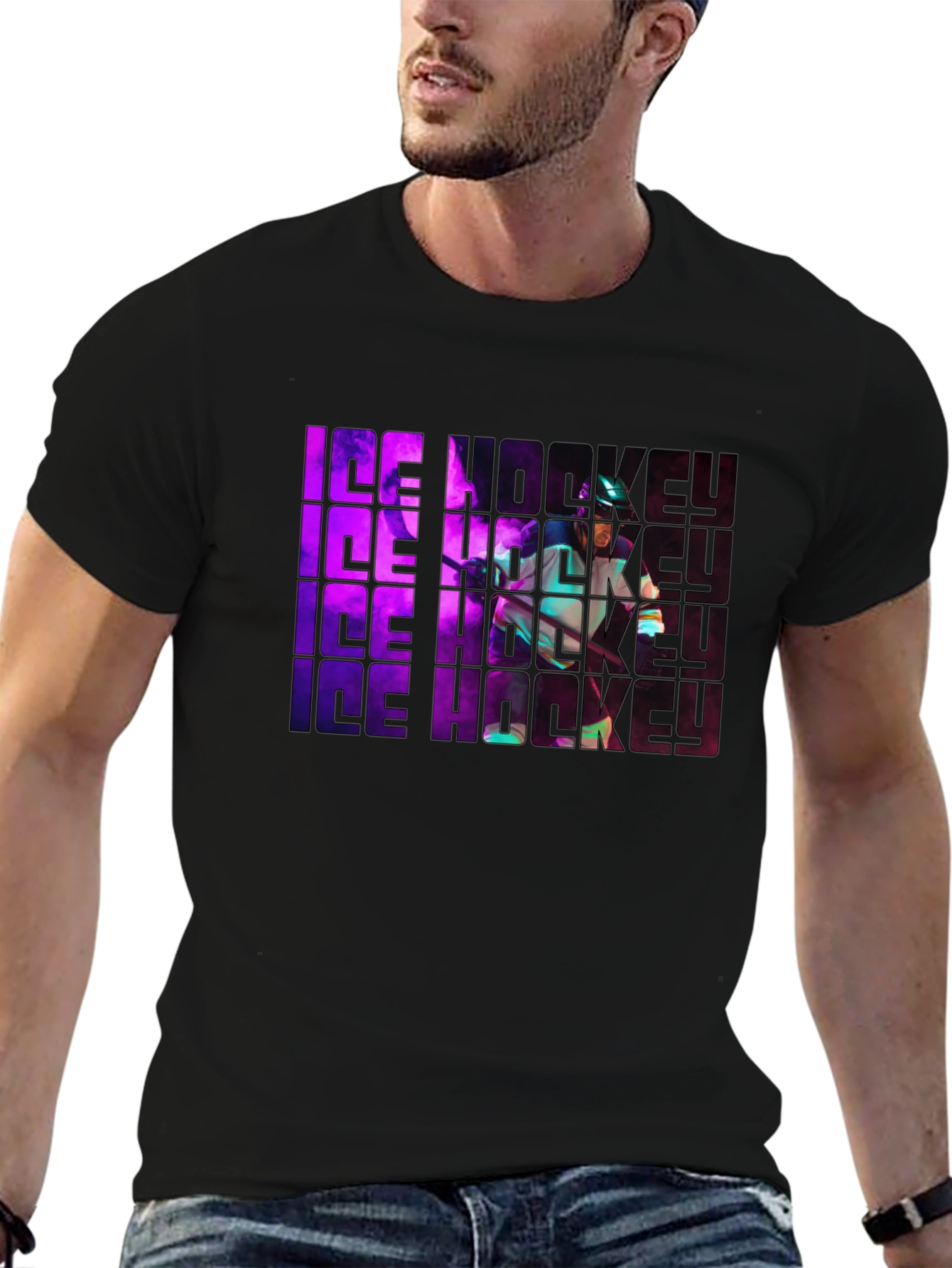 Ice Hockey Graphic Tee - Sportswear Shirt